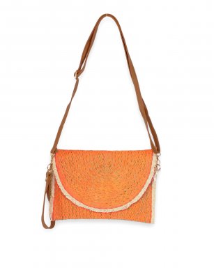 2404 ORANGE Handtas riet