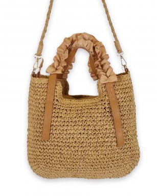 2501 CAMEL Handtas raffia