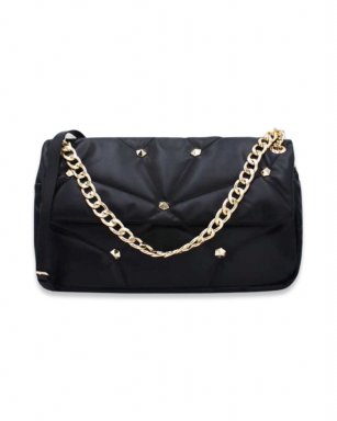 5218 BLACK Handtas stud XL