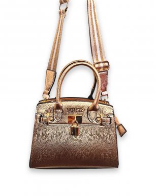 668 ROSEGOLD Tote handtas metallic