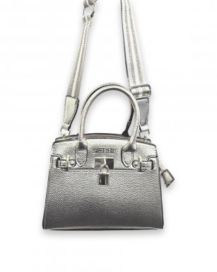 668 SILVER Tote handtas metallic