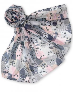 FA11093 PINK Shawl Print