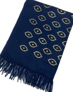 FA35230 NAVY Shawl