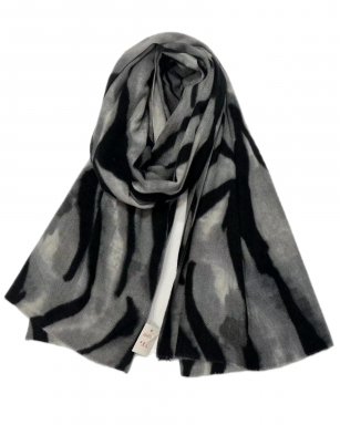 FA3693 BLACK/GREY Shawl