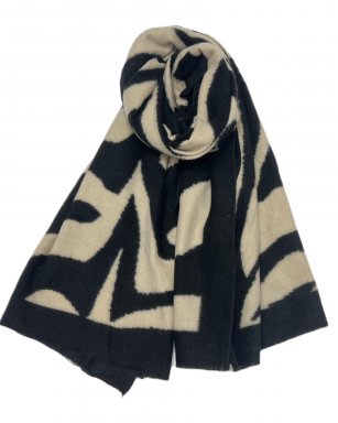 FA3700 BLACK/BEIGE Shawl