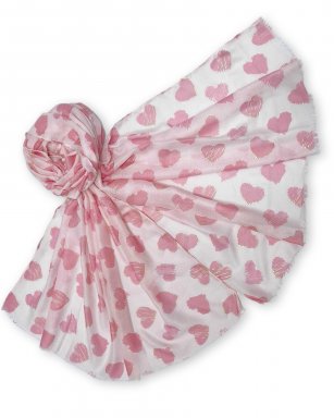 FA37188 PINK Shawl Print