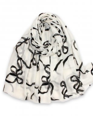 FA3733 WHITE Shawl Print