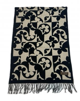 FA4092 BLACK/BEIGE Shawl