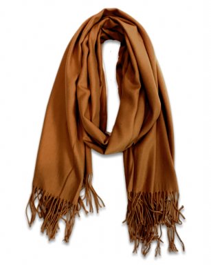 FA53027 CARAMEL Shawl Soft Cashmere