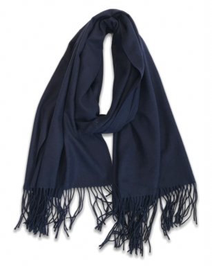 FA53027 NAVY BLUE Shawl Soft Cashmere