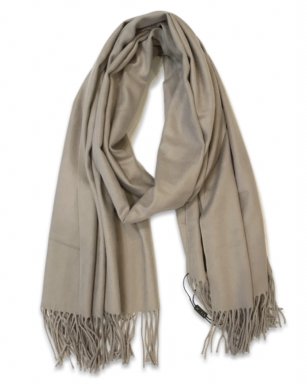 FA53027 TAUPE Shawl Soft Cashmere