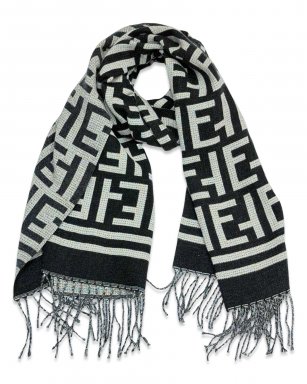 FA61061 BLACK/BEIGE Foulard
