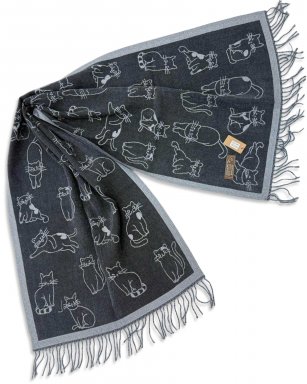FA61062 BLACK/GREY Foulard