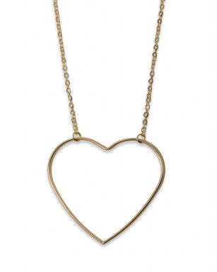 SST5011-60 Ketting Stainless Steel –  Heart