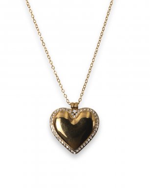 SST5014-152 Ketting Stainless Steel – Heart bling