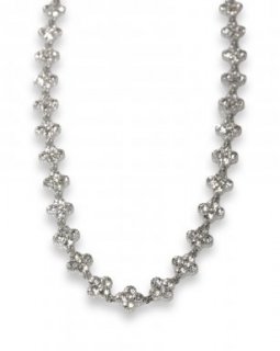 17449-01 17449-01 Ketting Stainless Steel – Clover strass