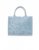 5879 LIGHT BLUE Medium tote bag - Jeans flowers