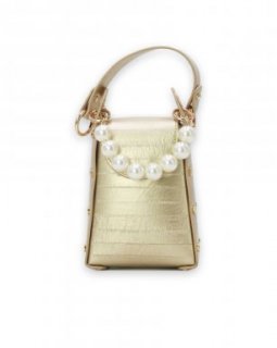 5903 GOLD 5903 GOLD Smartphone clutch met parel