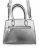 668 SILVER Tote handtas metallic