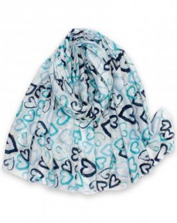 FA3717 BLUE FA3717 BLUE Shawl Print