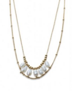 SST5017-77 Ketting Stainless Steel – Multilayer pearl