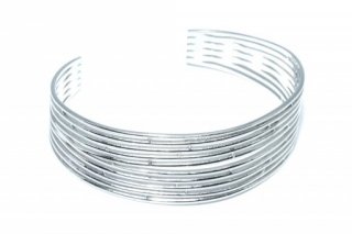 SST6017-34 Armband Stainless Steel –  Multi bangle