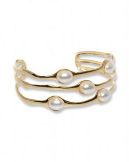 SST6017-59 Armband Stainless Steel – Bangle pearl