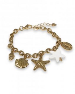 SST6017-85 SST6017-85 Armband Stainless Steel – Sea star charm