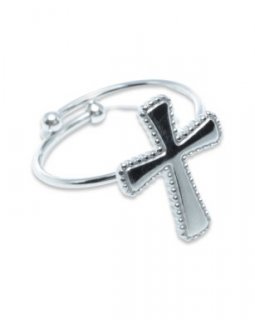 SST8004-106 Ring Stainless Steel – One size – Cross