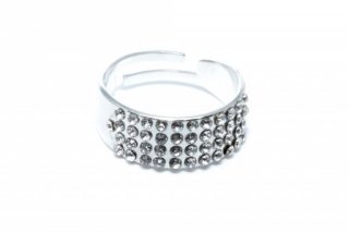 SST8008-21 Ring Stainless Steel – One size – Strass